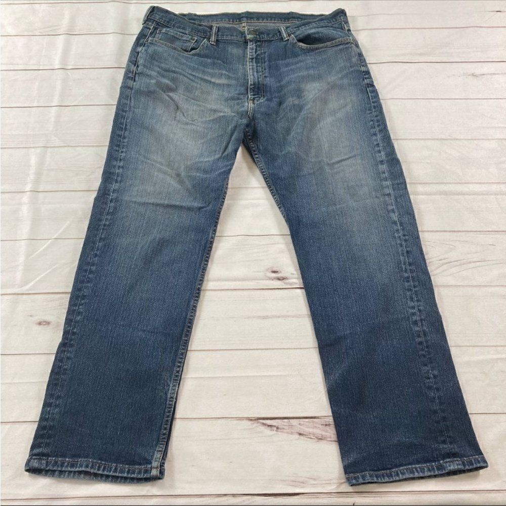 Levi Strauss & Co. Mens Blue 505 Straight Leg Denim Jeans Size W40xL30